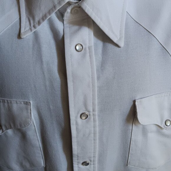 XXL Vintage Men's Ruddock USA Western Cowboy White Snap Rancher 1980's USA - Picture 4 of 7